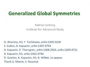 Generalized global symmetries