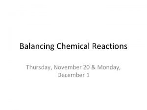 20 balanced chemical equations