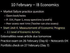Ib economics market failure questions
