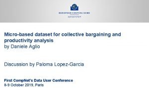 Microbased dataset for collective bargaining and productivity analysis
