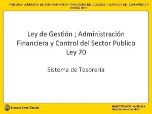 Ley de Gestin Administracin Financiera y Control del