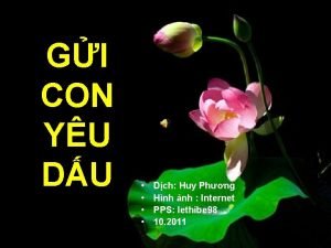 GI CON YU DU Dch Huy Phng Hnh