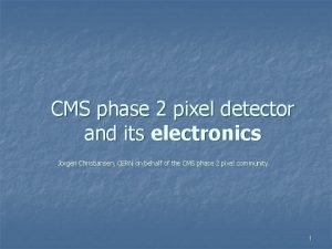 CMS phase 2 pixel detector and its electronics