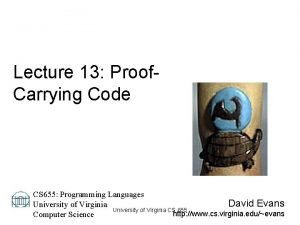 Proof-carrying code