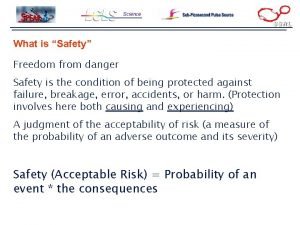 Freedom from danger, risk, etc.; safety