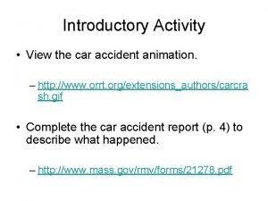 Car accident animation
