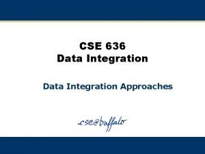 Virtual data integration architecture