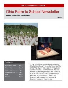 OHIO STATE UNIVERSITY EXTENSION Ohio Farm to School