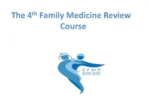 The th 4 Family Medicine Review Course Inhalers