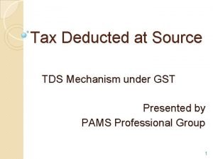 Gst deduction at source