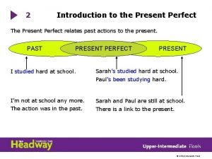 Present perfect introduction
