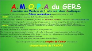 A M O P A du GERS Association