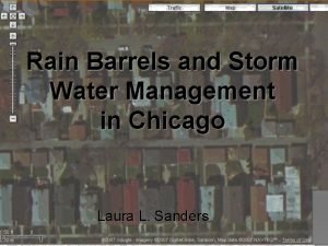 Rain Barrels and Storm Water Management in Chicago
