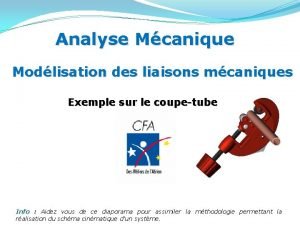 Graphe de liaison coupe tube