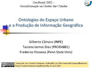 Geo Brasil 2002 Geoinformao na Gesto das Cidades
