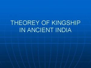 Kingship in ancient india