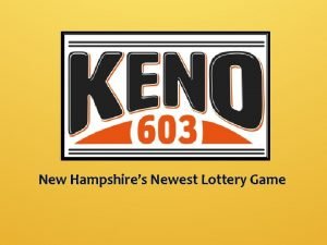 Keno 603 winning numbers