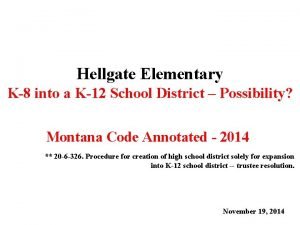 Hellgate school district