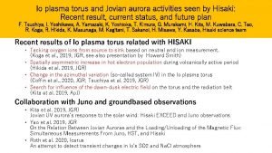 Io plasma torus and Jovian aurora activities seen