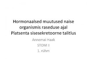 Hormonaalsed muutused