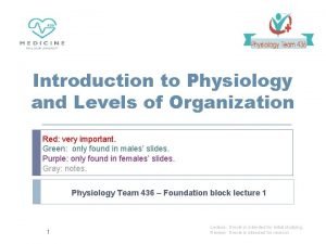 Types of physiology Types of physiology
