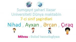 Sumqayt hri Xzr Universiteti Dnya mktbin 7 ci