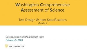 Washington comprehensive assessment program