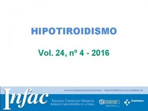 Manejo de hipotiroidismo subclinico