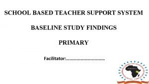 School based teacher support system