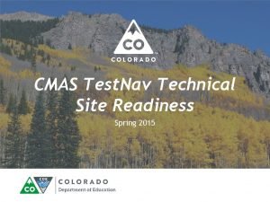 Cmas test nav Cmas test nav
