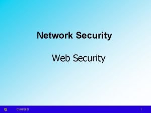 Network Security Web Security 01032021 1 HTTP Fundamentals