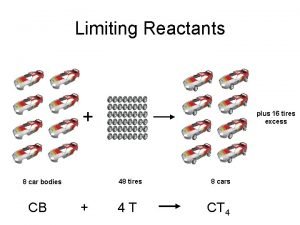 Limiting and excess reactants race car answers