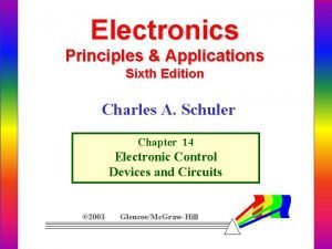 Electronics Principles Applications Sixth Edition Charles A Schuler