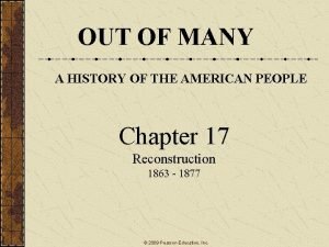 OUT OF MANY A HISTORY OF THE AMERICAN