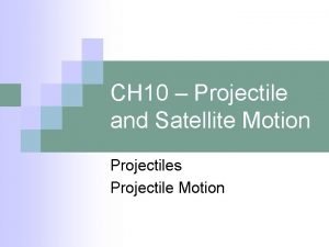 Projectile motion ball