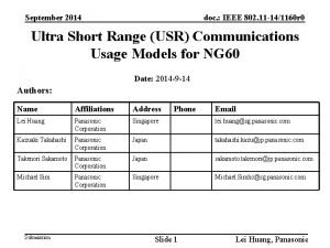 September 2014 doc IEEE 802 11 141160 r