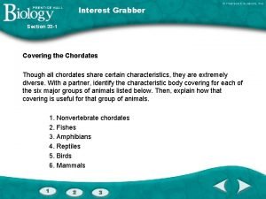 Section 33-1 chordate evolution answer key