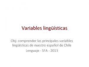 Que es la variable diatopica