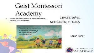 Geist montessori academy