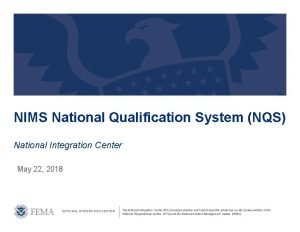 National qualification system