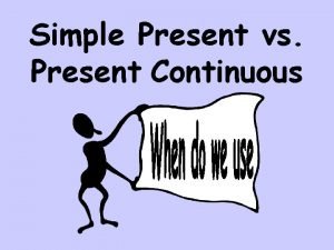 Simple Present vs Present Continuous Remember Grammar has