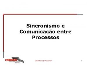 Sistemas operacionais Sistemas operacionais