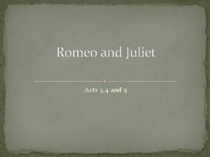 Romeo and juliet chapter 5