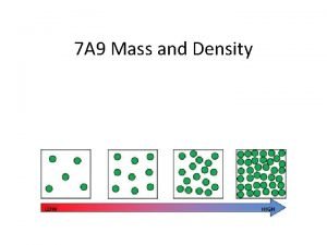 Mass and volume to density