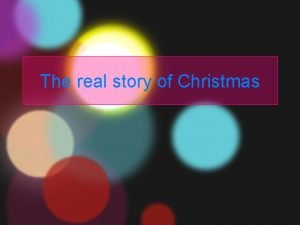 The real story of christmas