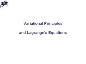 Euler lagrange equation