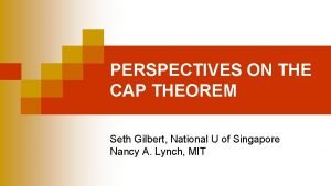 Cap theorem triangle