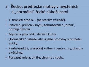 5 ecko pedeck motivy v mysterich a normln