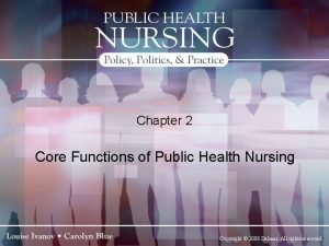 Core functions of public health nursing