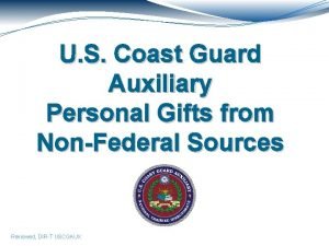 U S Coast Guard Auxiliary Personal Gifts from